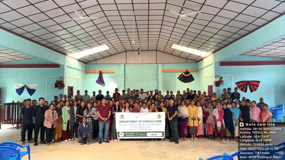 Participants and resource person during the training workshop on organic farming organized by The Green Caravan.